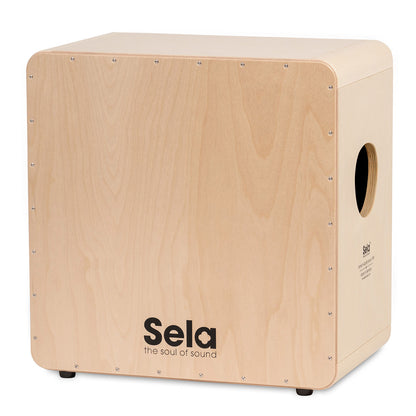 Sela SE 099 Bass Cajon birch body 2 playing surfaces Snare System Box Drum Percussion (SE099)