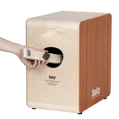 Sela SE 099 Bass Cajon birch body 2 playing surfaces Snare System Box Drum Percussion (SE099)