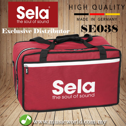 Sela SE 038 Padded Bag Backpack Carrying Case for all standard-sized Cajons Red (SE038)
