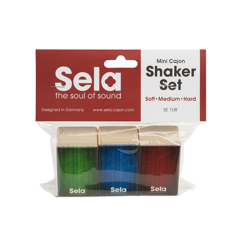 Sela SE 108 Mini Cajon Shaker Set Soft, Medium, Hard (SE108)