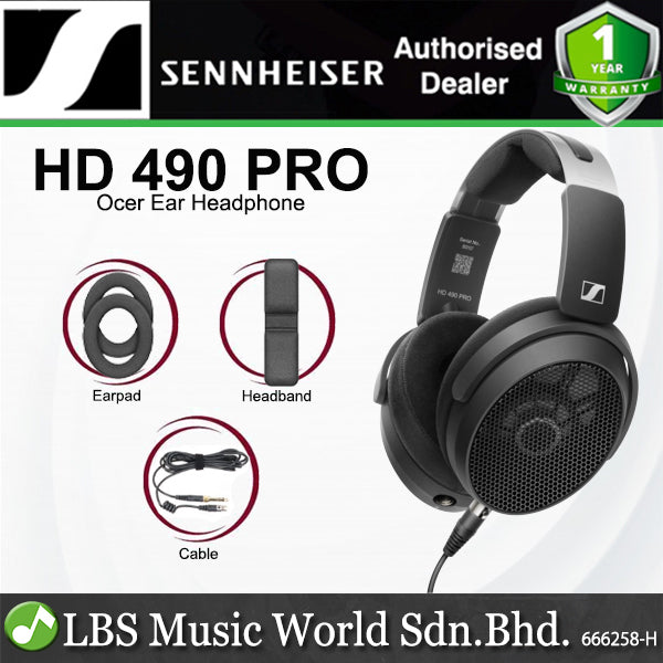 Sennheiser HD 490 Pro Over Ear Wired Dynamic Studio Headphone (HD490 Pro Plus)