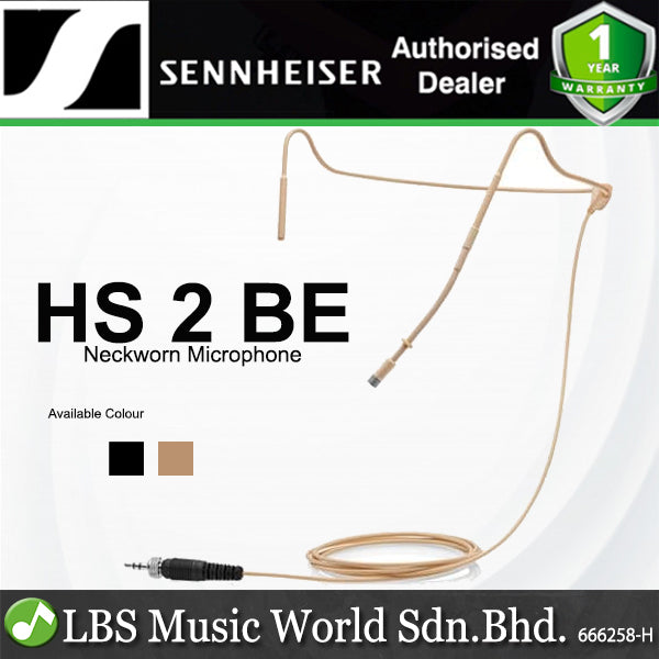 Sennheiser HS 2 Neckworn Microphone Omni Directional Mic with Jack Connector