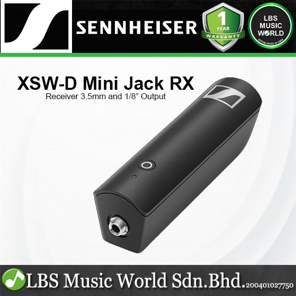 Sennheiser XSW-D Mini Jack RX Wireless Receiver Plug and Play with 3.5mm 1/8" Output
