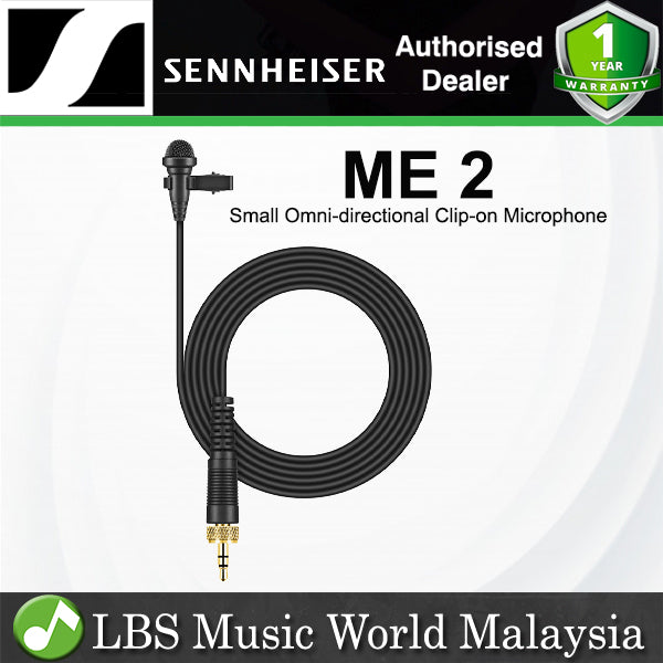 Sennheiser ME 2 Omnidirectional Electret Condenser Lavalier Microphone for Evolution Wireless Series (ME2 ME II)