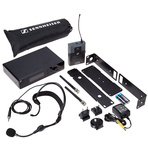 Sennheiser XSW 2-ME3 Wireless Microphone System with ME 3 Headworn Mic, SK-XSW Bodypack Transmitter and EM-XSW 2 Receiver (XSW2ME3)