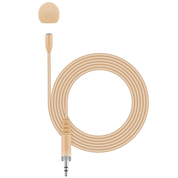 Sennheiser MKE Essential Omnidriectional Lavalier Microphone with 20Hz-20kHz Pickup and Matching 5.25 Inch Cable - Beige