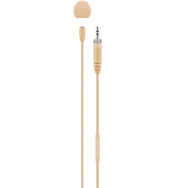 Sennheiser MKE Essential Omnidriectional Lavalier Microphone with 20Hz-20kHz Pickup and Matching 5.25 Inch Cable - Beige