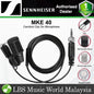 Sennheiser MKE 40 Cardioid Electret-Condenser Lavalier Clip On Microphone with 3 Pin Lockable Connector for Sennheiser Wireless (MKE40)