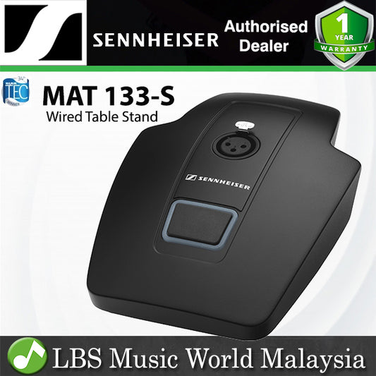Sennheiser MAT 133-S Wired Table Stand for XLR-3 Gooseneck Microphones -Black (MAT133S)