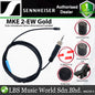 Sennheiser MKE 2-EW Gold Subminiature Omnidirectional Lavalier Microphone for for Theater and Broadcast Applications - Black (MKE2 EW)
