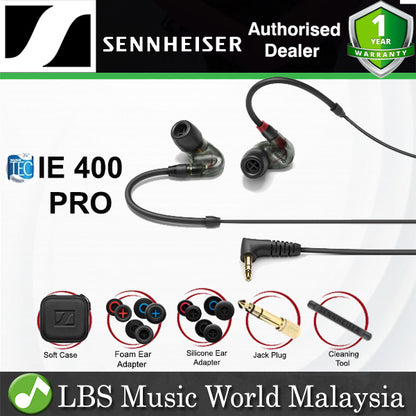 Sennheiser IE 400 Pro In Ear Monitor Earphones SYS 7 Dynamic Transducer and Detachable Cable with Soft Case (IE400Pro)
