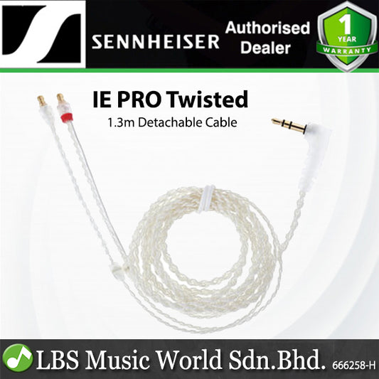 Sennheiser IE PRO Twisted Cable Detachable Pair Cable for IE PRO Line Headphone - Clear