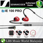 Sennheiser IE 100 PRO In Ear Monitors Headphones Mic SYS 10 Dynamic Transducer Detachable Cable Microphone with Pouch Bag (IE100PRO)