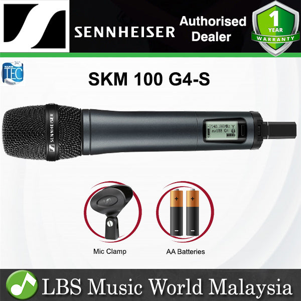 Sennheiser SKM 100 G4-S Wireless Handheld Microphone Transmitter Mic with Mute Switch (SKM100G4S)