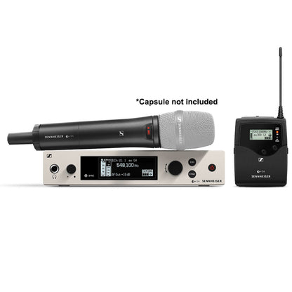 Sennheiser EW 300 G4-BASE COMBO Wireless Microphone System Handless Mics with Mute Switch ,Hardcase and Mic Stand (EW300G4BASE)