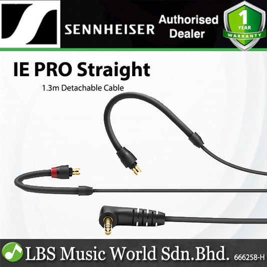 Sennheiser IE PRO Straight Cable Detachable Innovative Internal Duct for IE PRO Line Headphone - Black