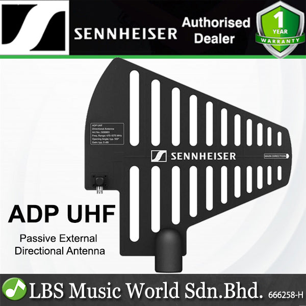 Sennheiser ADP UHF Passive External Directional Antenna for Evolution Wireless Digital Audio Systems