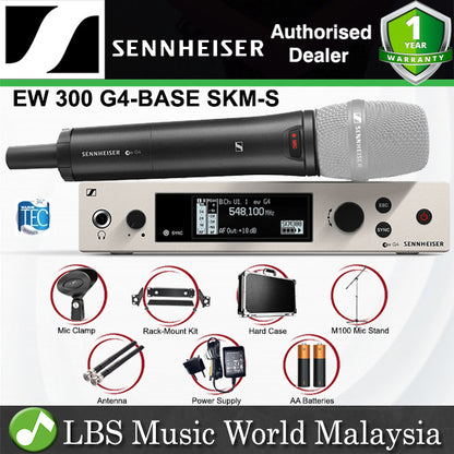 Sennheiser EW 300 G4-BASE-SKM-S Handheld Transmitter Wireless System with Accesories and without Mic Capsule