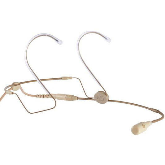 Headset Microphones Lightweight Headworn Flexible Boom Microphone with Evolution Connector - Beige (HSP4 EW3)