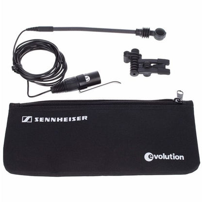 Sennheiser e 608 Dynamic Super Cardioid Miniature Mic Flexible Gooseneck Instrument Microphone with Bag (e608)