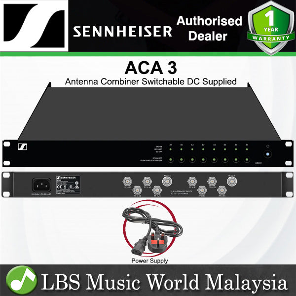 Sennheiser ACA 3 Antenna Combiner Switchable DC Supplied On Each Antenna Input for Head Amps or Active Antennas (ACA3)