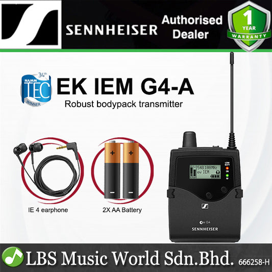 Sennheiser EK IEM G4 Wireless In Ear Monitoring System Bodypack Receiver