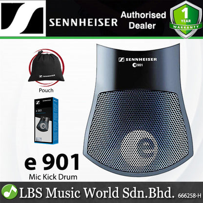 Sennheiser e 901 Boundary Plate Microphone Condenser Mic for Kick Drum with Bag (e901)