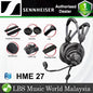 Sennheiser HMD 27 Professional Broadcast Headset Dynamic Microphone Hyper Cardioid Mic ActiveGard (HMD27)