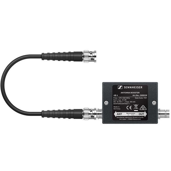 Sennheiser AB 4 Inline Antenna RF Booster for Sennheiser Evolution Wireless Systems (AB)