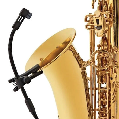 Sennheiser e 908 B Small Diaphragm Condenser Mic Gooseneck Clip On Microphone for Brass Instruments with Bag (e908B)