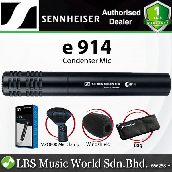 Sennheiser e 914 Small Diaphragm Cardioid Mic Condenser Microphone Hi-Hat (e914)