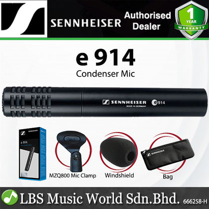 Sennheiser e 914 Small Diaphragm Cardioid Mic Condenser Microphone Hi-Hat (e914)