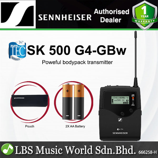 Sennheiser SK 500 G4 Wireless Powerful Bodypack Transmitter (SK500G4)