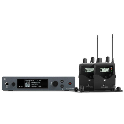 Sennheiser EW IEM G4-TWIN Double Wireless In Ear Monitoring System for Profesional Live Sound Applications with Hardcase(G4 Twin)