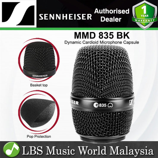 Sennheiser MMD 835 BK Dynamic Cardioid Microphone Capsule for Sennheiser Wireless (MMD835BK)
