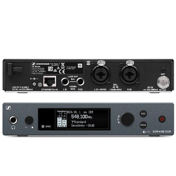 Sennheiser EW IEM G4 Wireless In Ear Monitoring System for Profesional Live Sound Application with Hardcase
