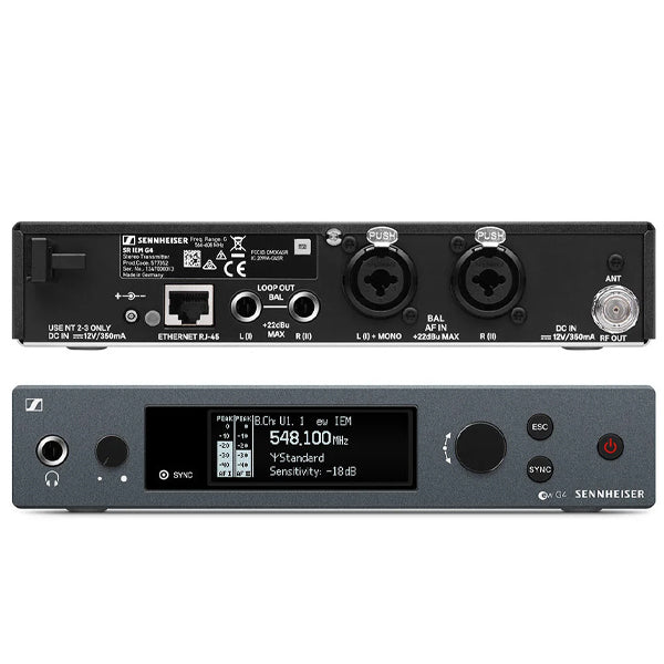 Sennheiser EW IEM G4-TWIN Double Wireless In Ear Monitoring System for Profesional Live Sound Applications with Hardcase(G4 Twin)