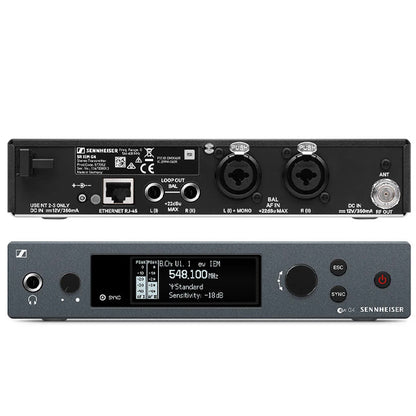 Sennheiser EW IEM G4-TWIN Double Wireless In Ear Monitoring System for Profesional Live Sound Applications with Hardcase(G4 Twin)
