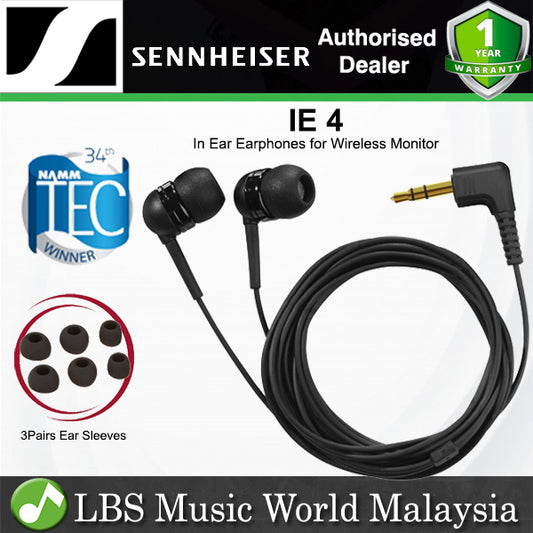 Sennheiser IE-4 Earphones In Ear Headphones for Wireless Monitor Applications (IE4 IE 4)