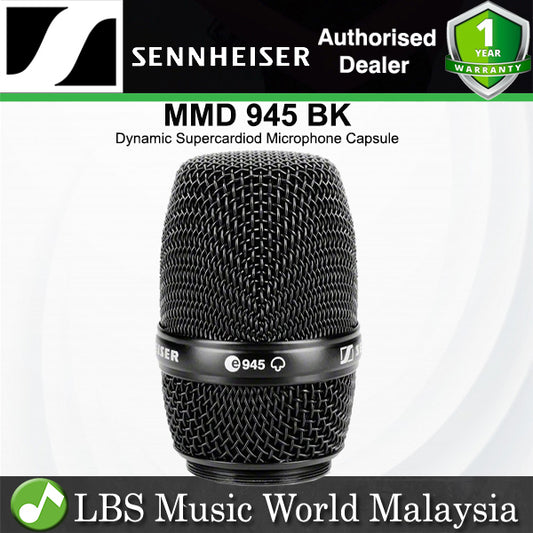 Sennheiser MMD 945 BK Supercardioid Dynamic Microphone Capsule for SKM and SL Wireless Handheld Transmitter (MMD945BK)