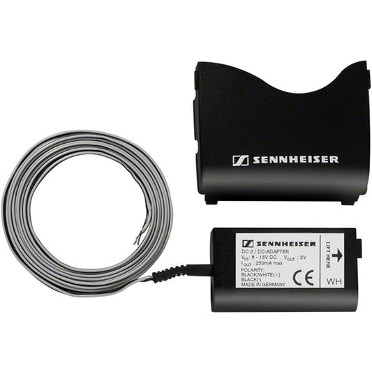 Sennheiser DC 2 12V Power Adapter for Evolution G2, G3 and 2000 Series Bodypacks Transmitters (DC12)