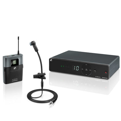 Sennheiser XSW 1-908 Wireless Instrument Microphone System with e908 Gooseneck Mic, SK-XSW Bodypack Transmitter and EM-XSW 1 Receiver (XSW1908)