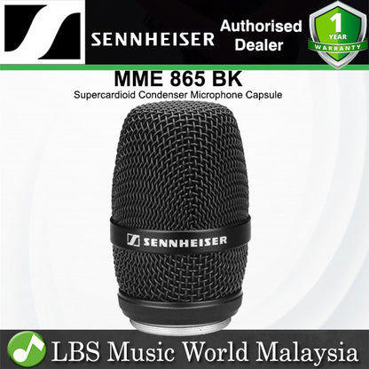 Sennheiser MME 865 BK Supercardioid Condenser Microphone Capsule for G3 or SKM2000 Wireless Handheld Transmitters (MME865BK)