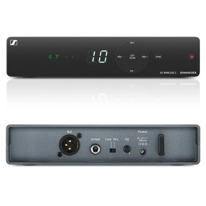Sennheiser XSW 1-ME2 Wireless Lavalier Microphone System with ME2 Lavalier Mic, SK-XSW Bodypack Transmitter and EM-XSW 1 Receiver (XSW1ME2)