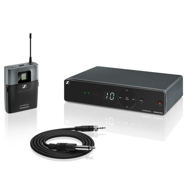 Sennheiser XSW 1-CI1 Wireless Guitar System with Ci1 Instrument Cable, SK-XSW Bodypack Transmitter and EM-XSW 1 Receiver (XSW1CI1)