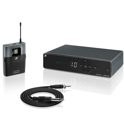 Sennheiser XSW 1-CI1 Wireless Guitar System with Ci1 Instrument Cable, SK-XSW Bodypack Transmitter and EM-XSW 1 Receiver (XSW1CI1)