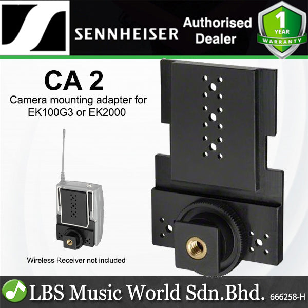 Sennheiser CA 2 Shoemount Adapter Camera Mountable for EK100G3 or EK2000 (CA2)