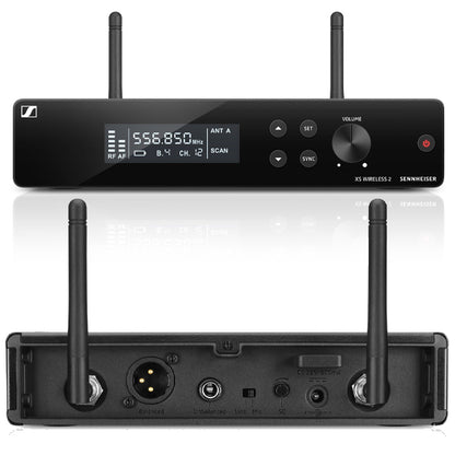 Sennheiser XSW 2-ME2 Wireless Microphone System with ME 2 Lavalier Mic, SK-SXW Bodypack Transmitter and EM-XSW 2 Receiver (XSW2ME2)