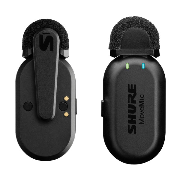 Shure MoveMic One Clip On Wireless Lavalier Microphone with Charging Case