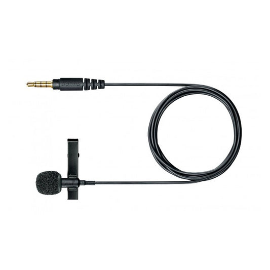 Shure MVL 3.5MM Unidirectional Mic Lavalier Condenser Microphone for Smartphone or Tablet